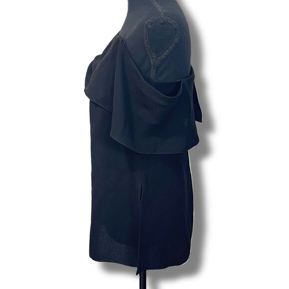 Tibi Black Draped Top Off The Shoulder Open Shoulder Women’s XS - Picture 3 of 13